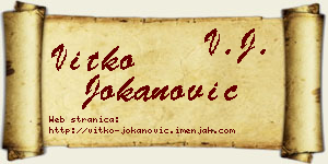 Vitko Jokanović vizit kartica